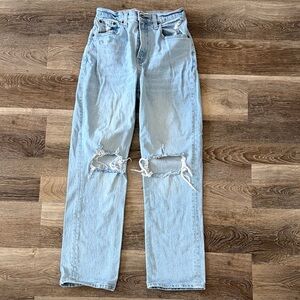 Abercrombie & Fitch Ultra High Rise 90’s Straight Leg Jeans